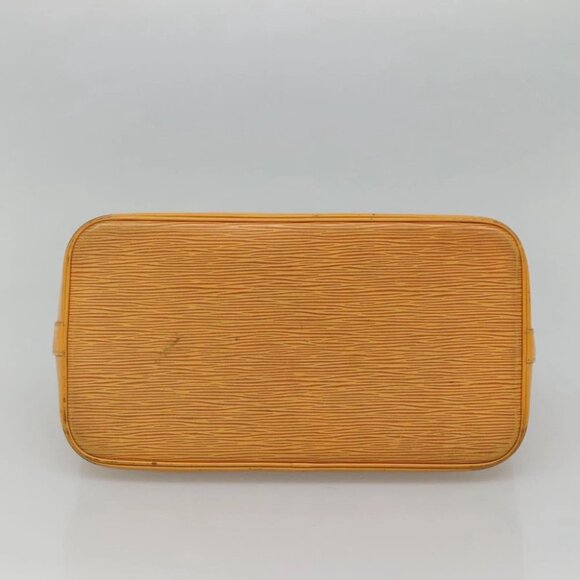 LOUIS VUITTON Epi Alma Hand Bag Yellow M52149 LV Auth 116021 - Picture 9 of 16